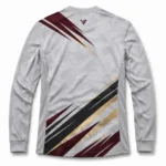 Silver Burgundy Long Sleeve Jersey - Image 2
